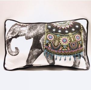 Elephant throw pillow